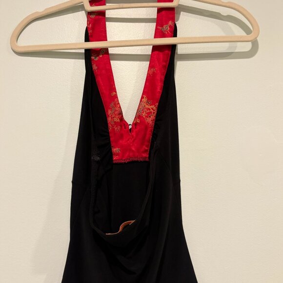 Chinese Brocade Inspired Halter Top - Size XS/S - Picture 3 of 3